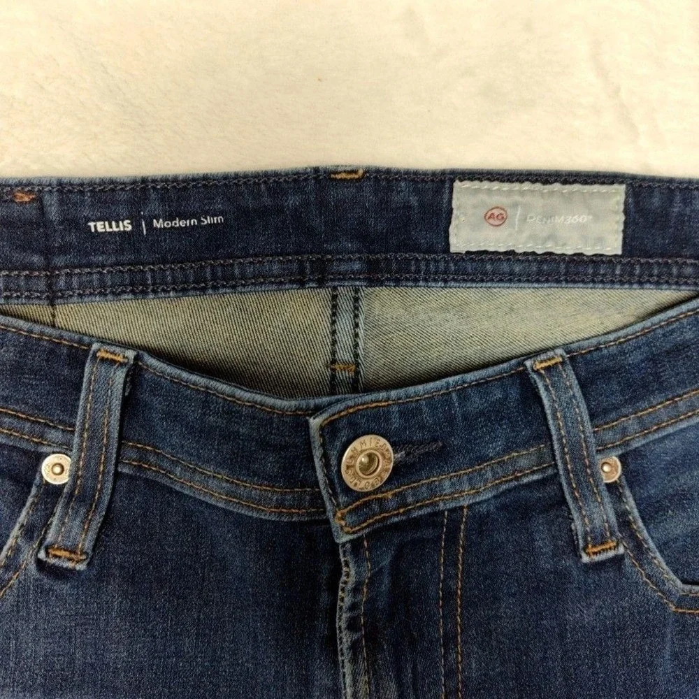 AG‎ Adriano Goldschmied Jeans Mens 31x32 Blue Tellis Slim Stretch Denim 360